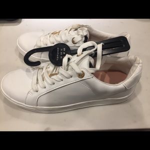 Top Shop Cabo Sneakers with gold accents